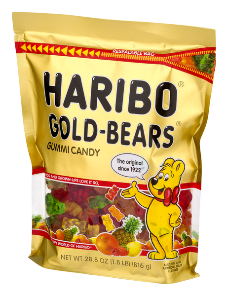 Haribo Goldbears Original Gummy Bears Bag, 28.8 oz