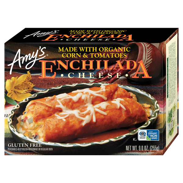 Amy's Cheese Enchilada with Organic Corn & Tomatoes HyVee Aisles Online Grocery Shopping