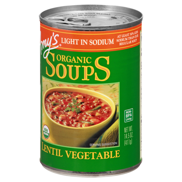 Amy's Organic Soups Light Sodium Lentil Vegetable | Hy-Vee Aisles ...