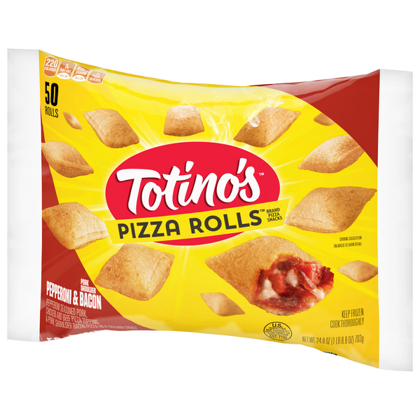 Totino's Pepperoni & Bacon Pizza Rolls 50 Ct HyVee Aisles Online