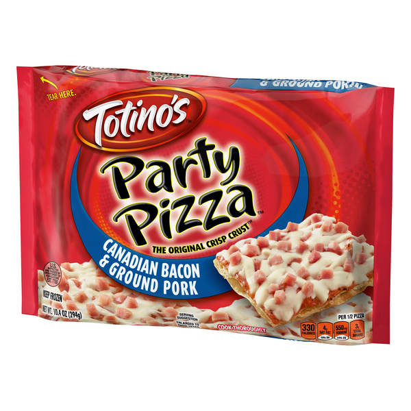 Totino's Canadian Bacon & Ground Pork Party Pizza HyVee Aisles