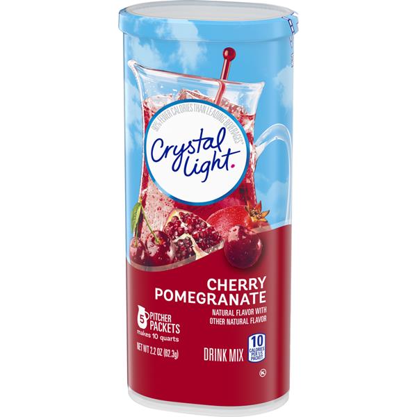 Crystal Light Cherry Pomegranate Drink Mix Pitcher Packs 5Ct HyVee