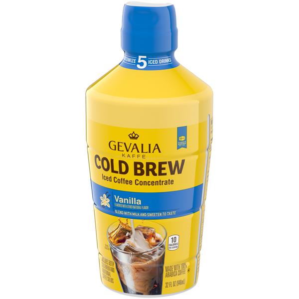 Gevalia Cold Brew Vanilla Iced Coffee Concentrate HyVee Aisles Online Grocery Shopping