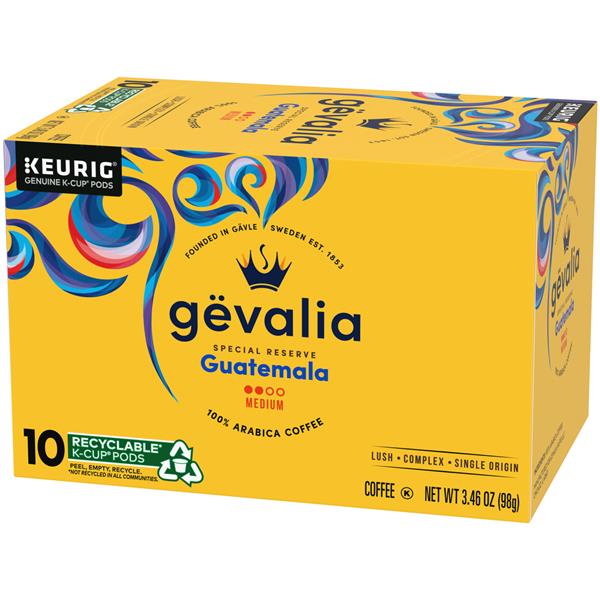 Gevalia Kaffe Special Reserve Guatemala Coffee KCup Pods 10Ct HyVee