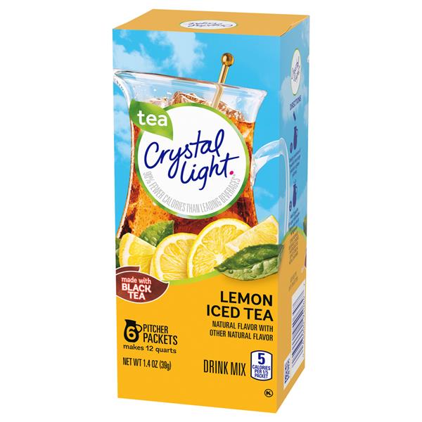 Crystal Light Lemon Iced Tea Powdered Drink Mix | Hy-Vee Aisles Online ...