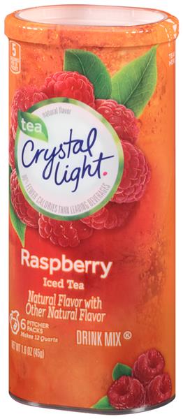 Crystal Light Raspberry Iced Tea Drink Mix Pitcher Packs 6Ct | Hy-Vee ...