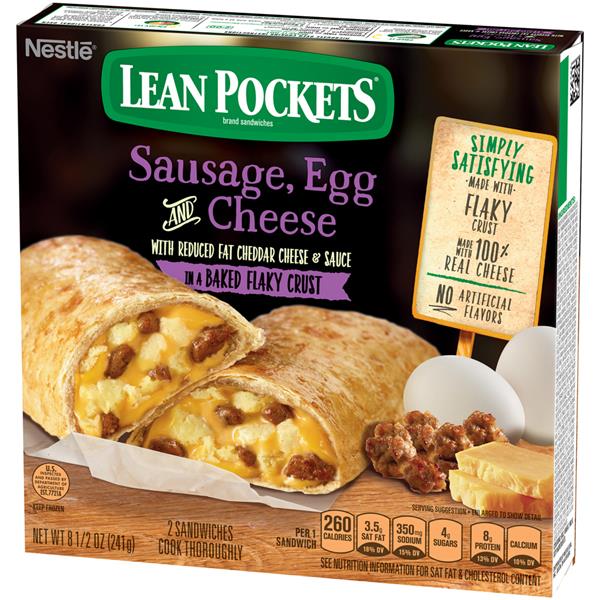 Nestle Lean Pockets Sausage, Egg and Cheese 2Ct | Hy-Vee Aisles Online ...