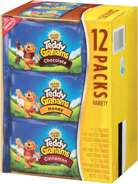 Nabisco Honey Maid Teddy Grahams Chocolate/Honey/Cinnamon Variety