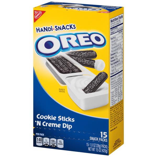 Nabisco Handi-Snacks Oreo Cookie Sticks 'n Creme Dip 15 Snack