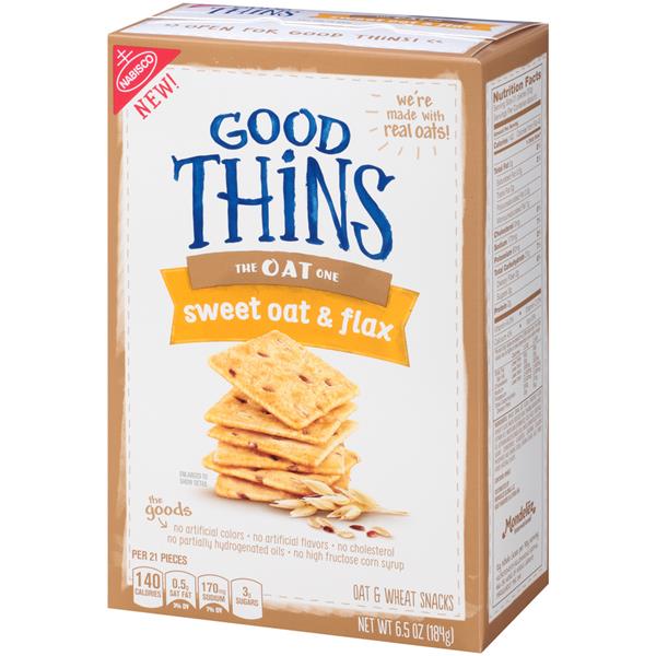 Good Thins Sweet Oat & Flax Snack Crackers | Hy-Vee Aisles Online ...