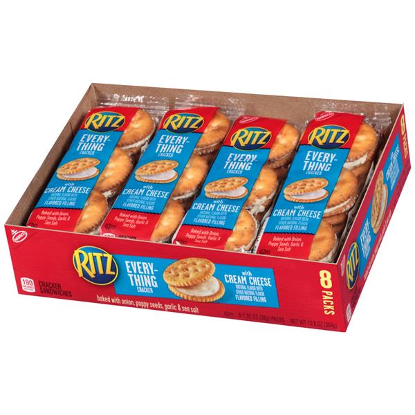 Nabisco Ritz Everything Crackers with Cream Cheese Filling Cracker