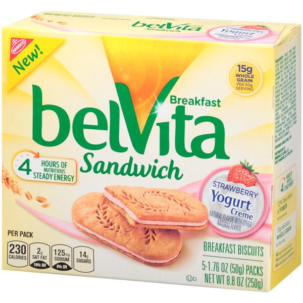 Belvita печенье сэндвич с йогуртовой начинкой калорийность