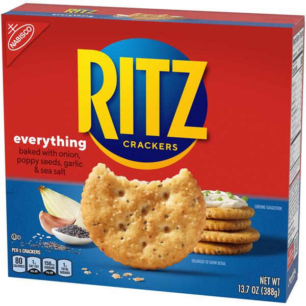 Nabisco Ritz Everything Crackers HyVee Aisles Online Grocery Shopping