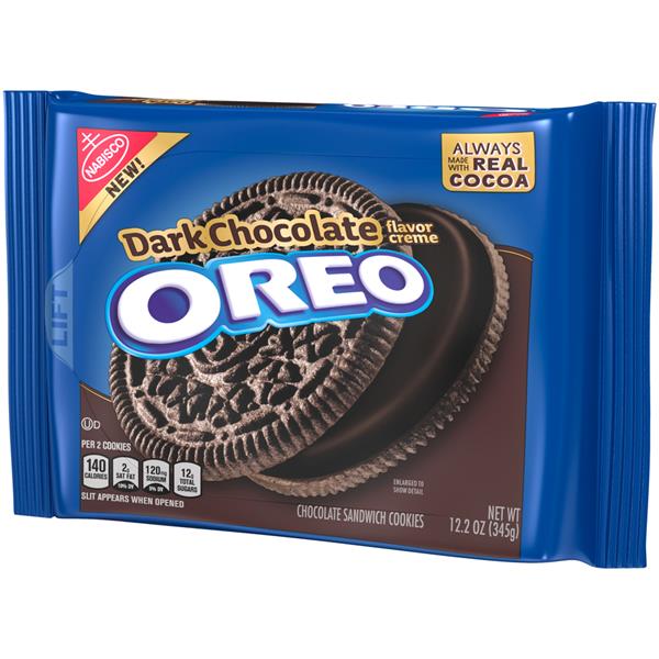 Nabisco Oreo Dark Chocolate Flavor Creme Chocolate Sandwich Cookies Hy Vee Aisles Online 0630