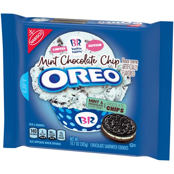 Nabisco Oreo Baskin Robbins Limited Edition Mint Chocolate Chip ...