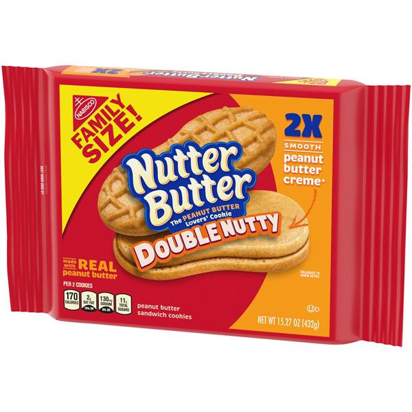 Nabisco Nutter Butter Double Nutty Peanut Butter Sandwich ...