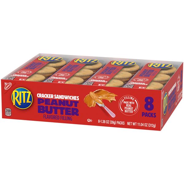 Nabisco Ritz Peanut Butter Cracker Sandwiches 81.38 oz Packs HyVee