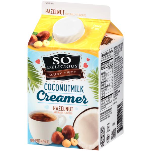 So Delicious Dairy Free Hazelnut Coconutmilk Coffee Creamer | Hy-Vee ...