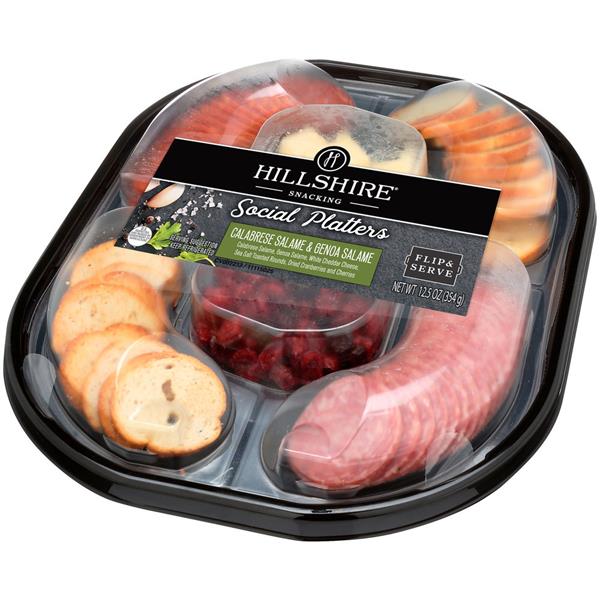 Hillshire Snacking Social Platter Calabrese Salame & Genoa Salame Hy