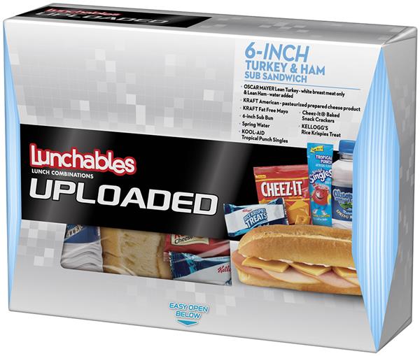 Lunchables Uploaded 6 Inch Turkey And Ham Sub Sandwich With Spring Water Hy Vee Aisles Online