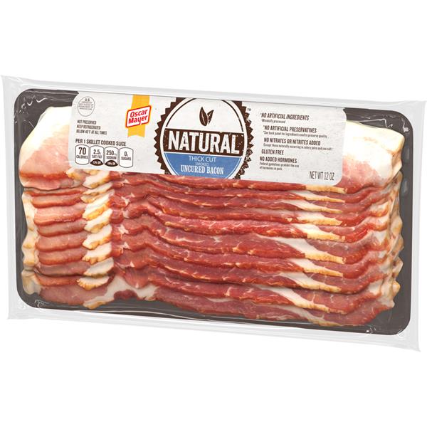 Oscar Mayer Natural Thick Cut Smoked Uncured Bacon | Hy-Vee Aisles ...