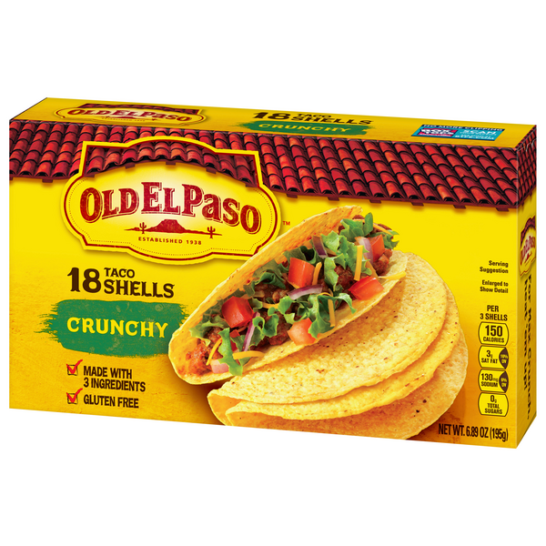 Old El Paso Crunchy Taco Shells 18ct Hy Vee Aisles Online Grocery Shopping