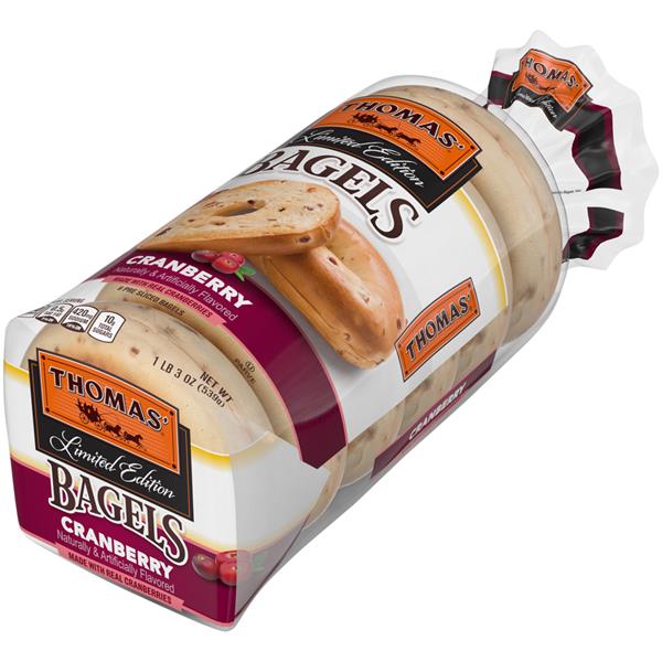 Thomas' Cranberry 6 Ct Bagels HyVee Aisles Online Grocery Shopping