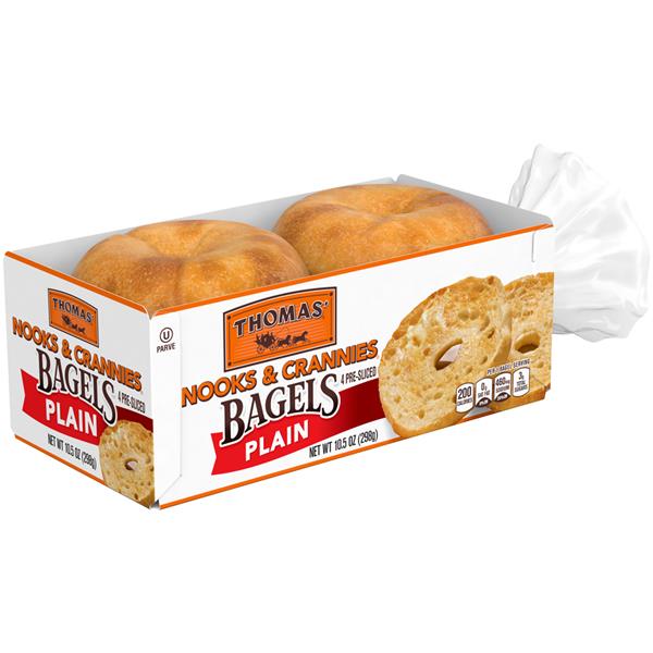 Thomas' Nooks & Crannies Plain Bagels 4Ct HyVee Aisles Online