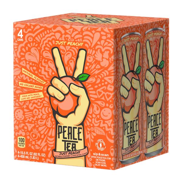 Peace Tea Just Peachy, 4Pk Cans HyVee Aisles Online Grocery Shopping