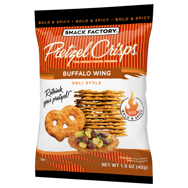 Snack Factory Pretzel Crisps Buffalo Wing Deli Style HyVee Aisles Online Grocery Shopping