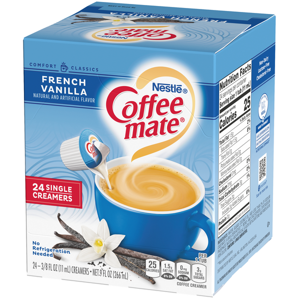 Nestle Coffeemate French Vanilla Liquid Coffee Creamer, 24-3/8 fl oz ...