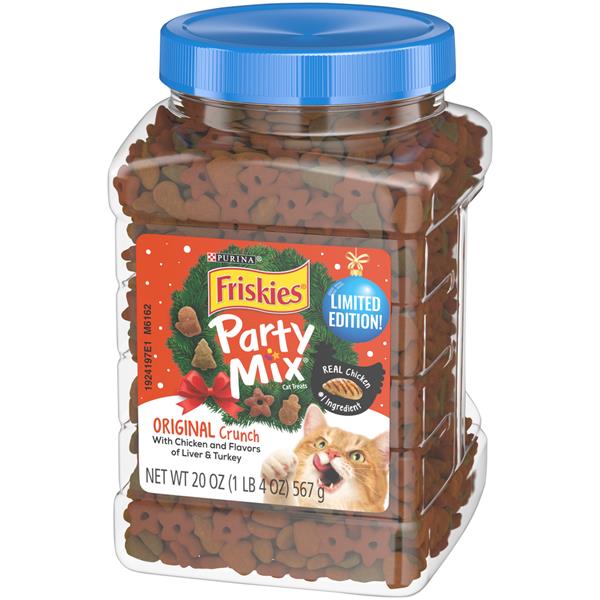 Purina Friskies Cat Treats, Party Mix Original Crunch Holiday HyVee