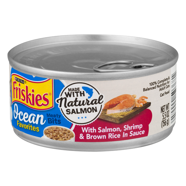 Purina Friskies Ocean Favorites Meaty Bits With Salmon Shrimp