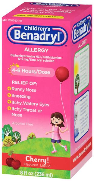 What is benadryl good for 8 year old