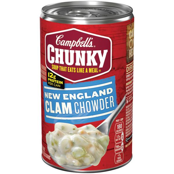 Campbell's Chunky New England Clam Chowder Soup | Hy-Vee ...