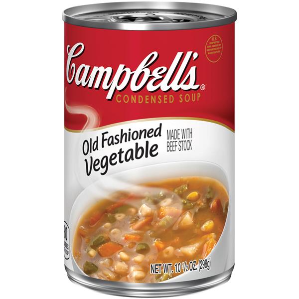 Campbell's Old Fashioned Vegetable Made With Beef Stock Condensed Soup ...