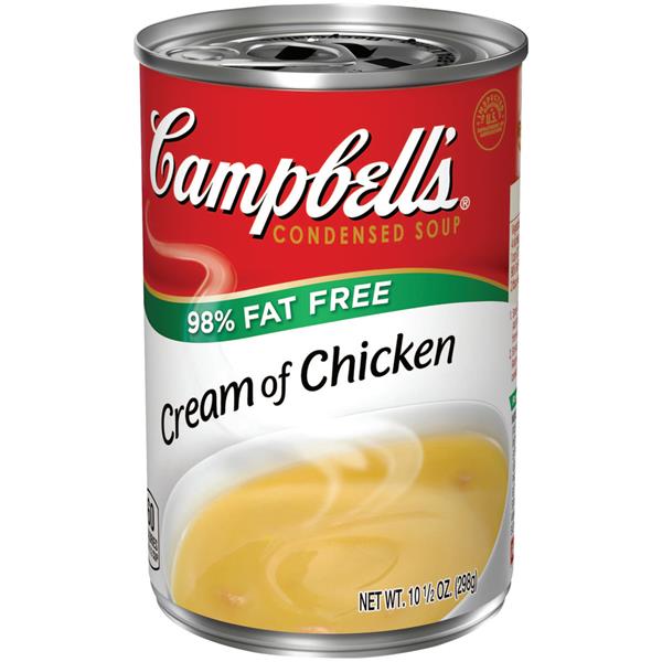 Campbell's 98% Fat Free Cream of Chicken Condensed Soup | Hy-Vee Aisles ...