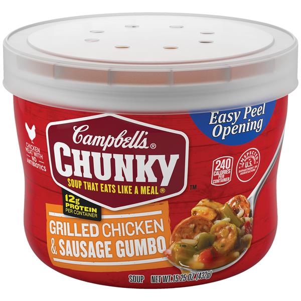 Campbell's Chunky Grilled Chicken & Sausage Gumbo Soup | Hy-Vee Aisles ...