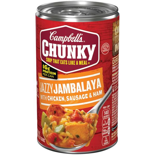 Campbell's Chunky Jazzy Jambalaya With Chicken, Sausage, & Ham Soup