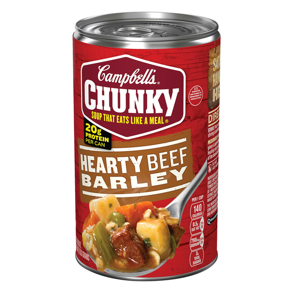 Campbell's ChunkyHearty Beef Barley Soup | Hy-Vee Aisles Online Grocery ...