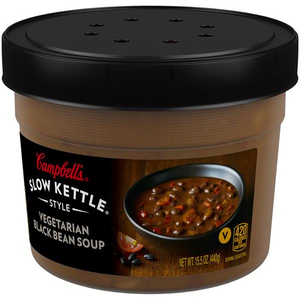 Campbells Slow Kettle Style Vegetarian Black Bean Soup HyVee Aisles