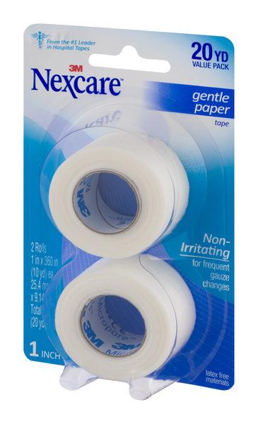 Nexcare Gentle Paper Tape 1 in x 10 yd on Dispenser FREQUENT