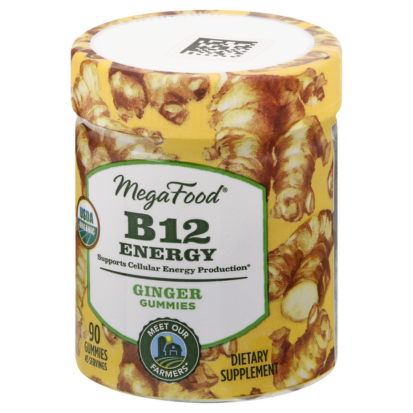 MegaFood B12 Energy Ginger Gummies HyVee Aisles Online Grocery Shopping