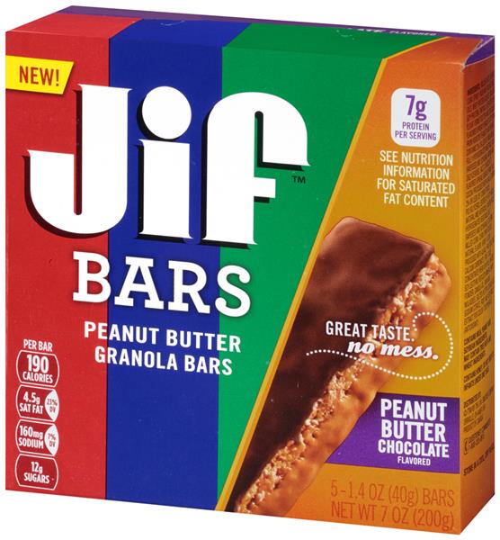 Jif Bars Peanut Butter Chocolate Flavored Granola Bars HyVee Aisles