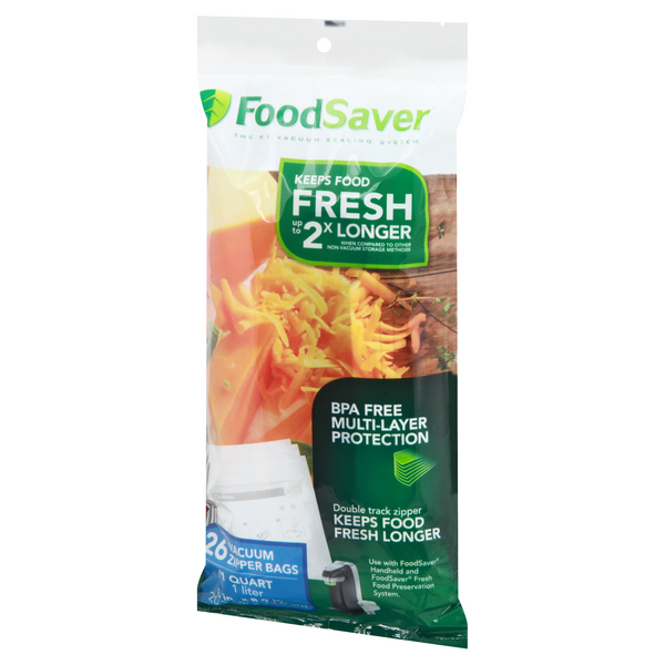 foodsaver vacuum zipper quart bags