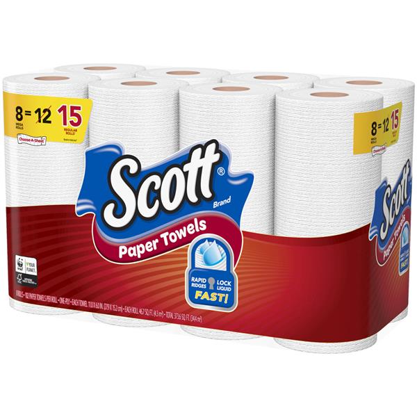 Scott Choose-A-Sheet Mega Roll White Paper Towels | Hy-Vee Aisles ...