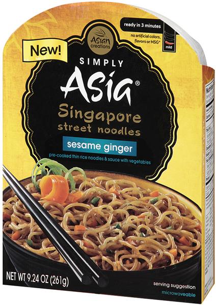 Simply Asia Singapore Street Noodles Sesame Ginger Noodle Bowl Hy Vee Aisles Online Grocery Shopping