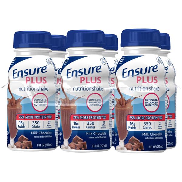 Ensure Plus Milk Chocolate Nutrition Shake Ready to Drink 6Pk | Hy-Vee ...