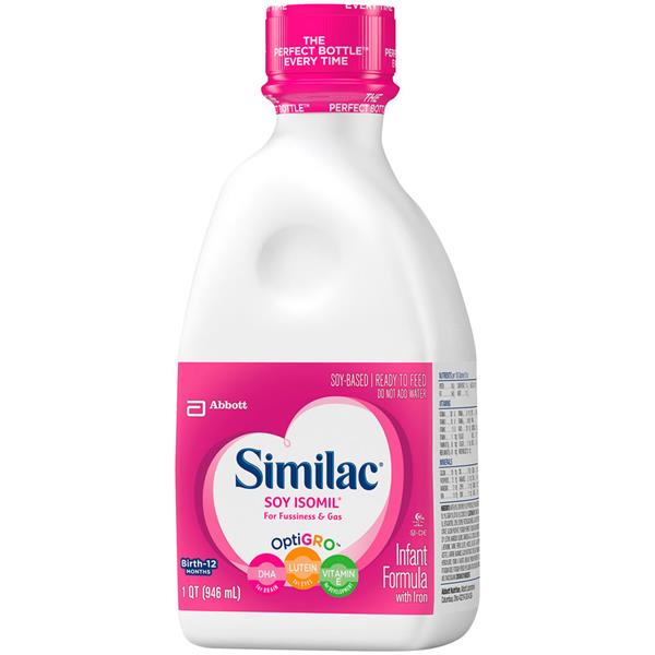 Similac Soy Isomil For Fussiness & Gas Infant Formula with Iron Ready