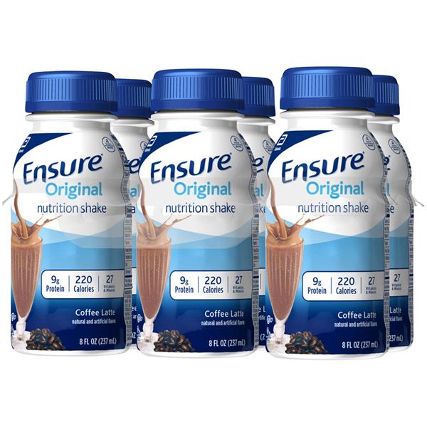 Ensure Original Coffee Latte Nutrition Shake 6Pk HyVee Aisles Online Grocery Shopping